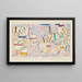 Côte de Provence 7 - Paul Klee — framed artwork on a wall