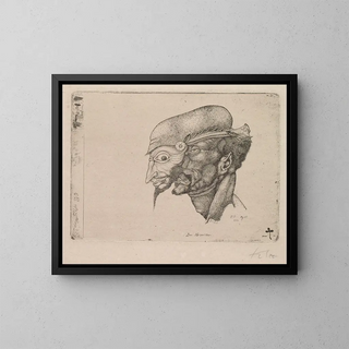 The Comedian - Paul Klee — framed artwork on a wall