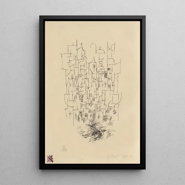 La mort pour l'idée - Paul Klee — framed artwork on a wall
