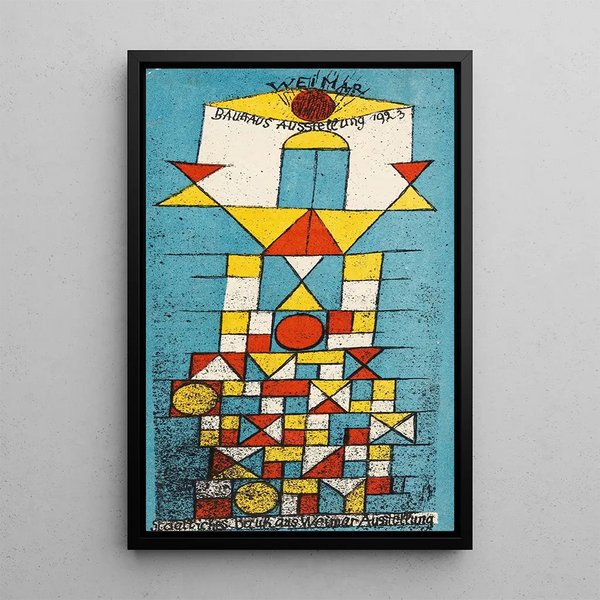 The Sublime Side - Paul Klee — framed artwork on a wall
