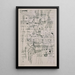 Drawing Tied in the Style of a Net - Paul Klee — framed artwork on a wall