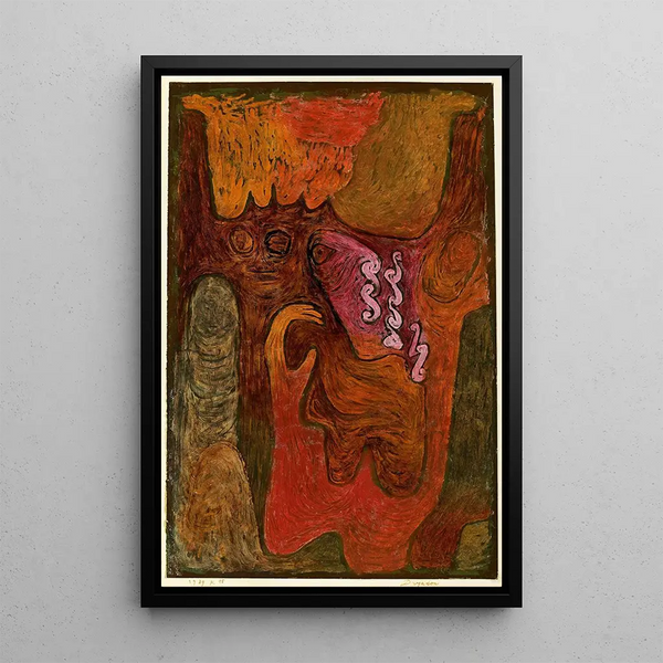 Dryades - Paul Klee — framed artwork on a wall