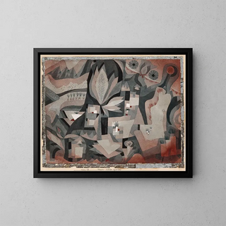 Garden dry - Paul Klee — framed artwork on a wall