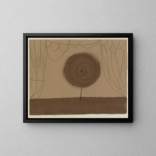 A flower occurs - Paul Klee — framed artwork on a wall