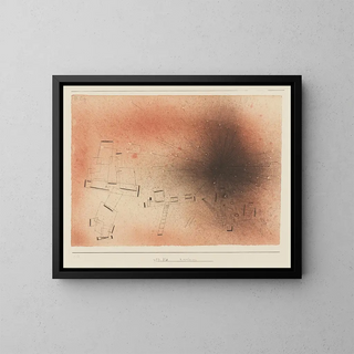 Explosion - Paul Klee — framed artwork on a wall