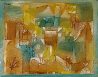 Facade brown-green - Paul Klee — artwork view