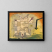 Falling Bird - Paul Klee — framed artwork on a wall