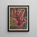 Fire Clown I Fire Clown - Paul Klee — framed artwork on a wall