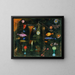 Magic of Fish - Paul Klee — framed artwork on a wall