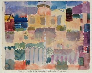 Garden in Saint-Germain, the European neighborhood near Tunis - Paul Klee — artwork view