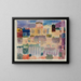 Garden in Saint-Germain, the European neighborhood near Tunis - Paul Klee — framed artwork on a wall