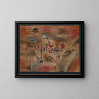 Good place to fish - Paul Klee — framed artwork on a wall