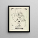 Dame du Cœur - Paul Klee — framed artwork on a wall
