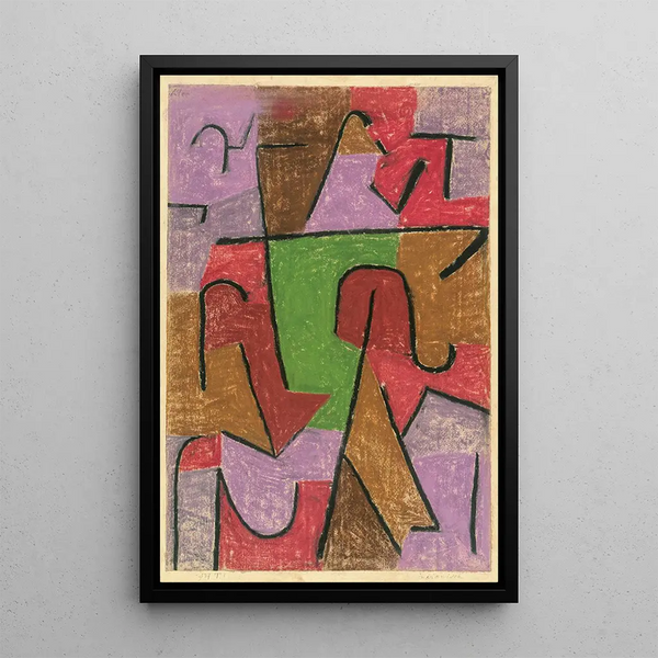 Indian Painting - Paul Klee — framed artwork on a wall