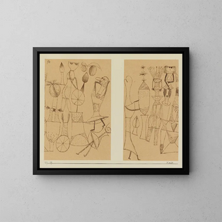 Comedy - Paul Klee — framed artwork on a wall