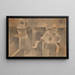 Coastal Landscape Painting - Paul Klee — framed artwork on a wall