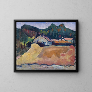 Landscape Painting - Paul Klee — framed artwork on a wall