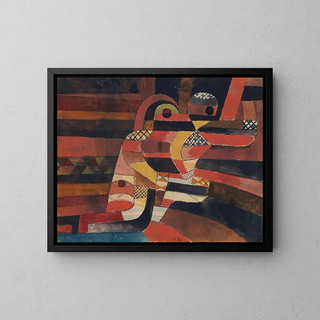 Lovers - Paul Klee — framed artwork on a wall