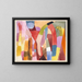 Movement of the vaulted chambers - Paul Klee — framed artwork on a wall