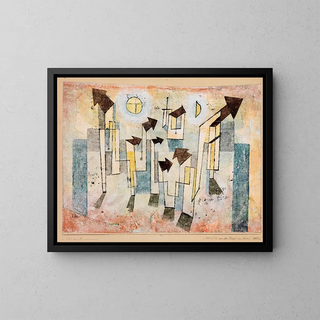 Fresque du Temple du Désir - Paul Klee — framed artwork on a wall