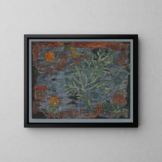 Fairy Tale Nordic Painting - Paul Klee — framed artwork on a wall