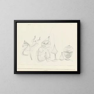 Harmonies d'Obertne - Paul Klee — framed artwork on a wall