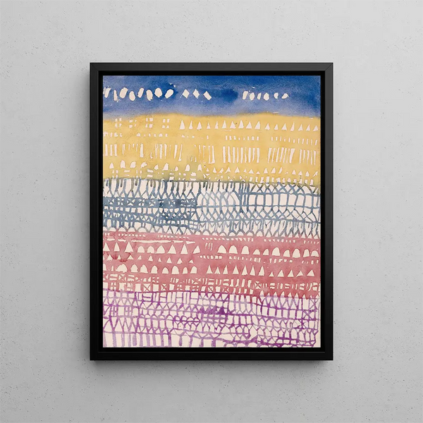 Preview of the Old Town - Paul Klee — framed artwork on a wall