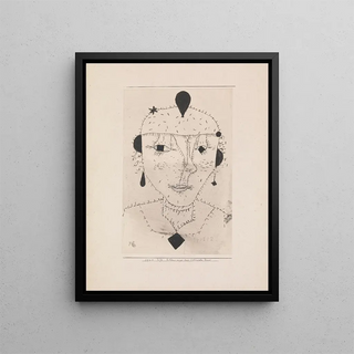 Paul Klee - Portrait Sketch of a Costumed Lady.webp