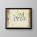 Final image of a tragedy-comedy - Paul Klee — framed artwork on a wall