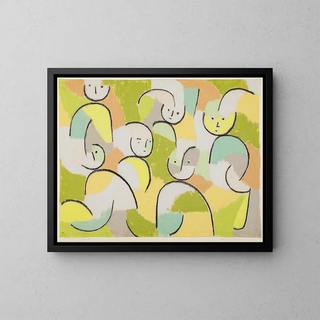 Sextuor des génies - Paul Klee — framed artwork on a wall