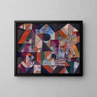 City R - Paul Klee — framed artwork on a wall