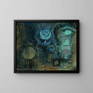 Still life - Paul Klee — framed artwork on a wall