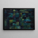 Garden on Terraces - Paul Klee — framed artwork on a wall