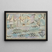 The Rhine at Duisburg - Paul Klee — framed artwork on a wall