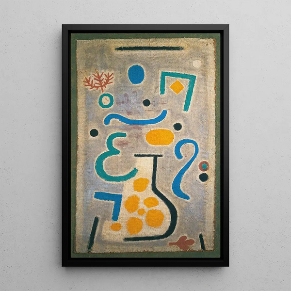 The Vase - Paul Klee — framed artwork on a wall
