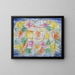 Mountain Construction Theater Painting - Paul Klee — framed artwork on a wall