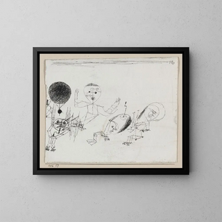 With the Dot - Paul Klee — framed artwork on a wall