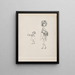 Two children - Paul Klee — framed artwork on a wall