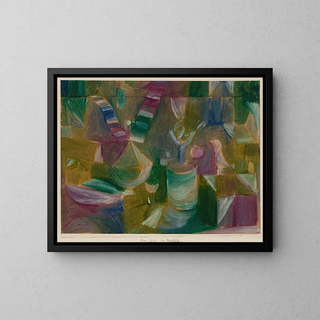 Two images of birds - Paul Klee — framed artwork on a wall