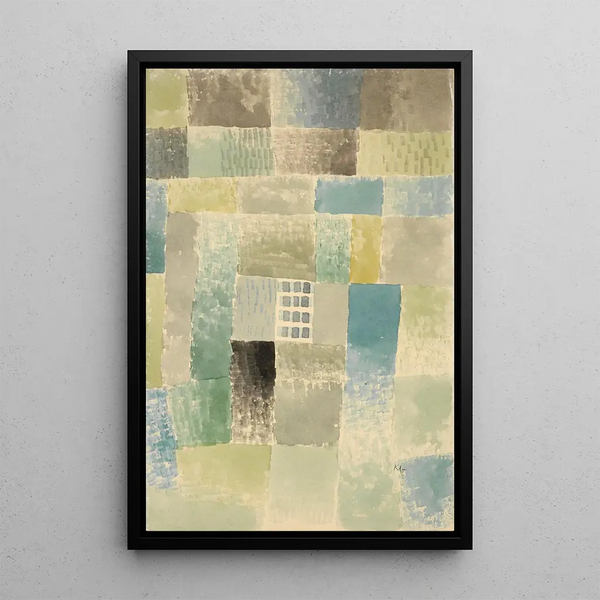 Première maison d'un lotissement - Paul Klee — framed artwork on a wall