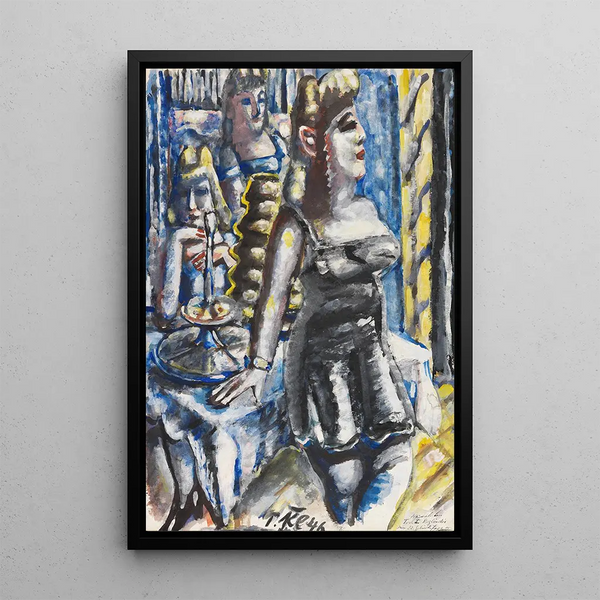 The kitchen bar - Paul Kleinschmidt — framed artwork on a wall