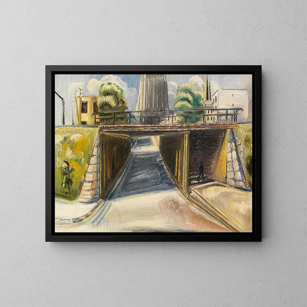 Underpass at Ulm - Paul Kleinschmidt — framed artwork on a wall