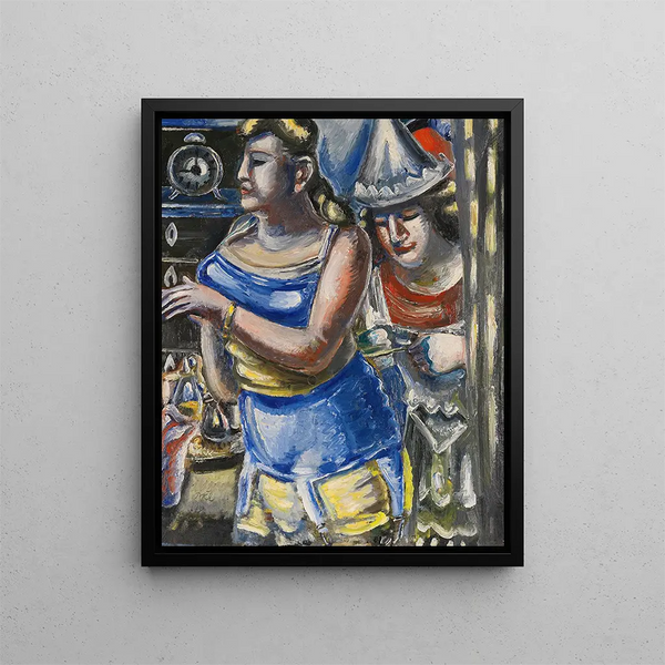 Circus Diva Painting - Paul Kleinschmidt — framed artwork on a wall