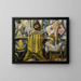 Two women in the dressing room - Paul Kleinschmidt — framed artwork on a wall