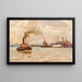 Port of Hamburg - Paul Kutscha — framed artwork on a wall