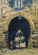 Medieval Gate Painting Dinan - Paul Lecomte — artwork view