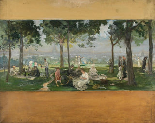 View of Paris from Vanves - Paul Léon Félix Schmitt — artwork view
