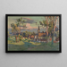 Village with a church - Paul Léon Félix Schmitt — framed artwork on a wall