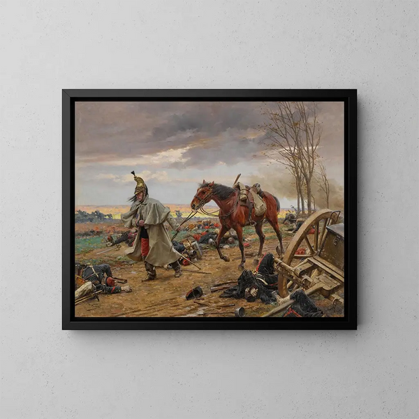 After the Battle - Paul Louis Narcisse Grolleron — framed artwork on a wall