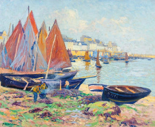 Bateaux et débardeurs - Paul Madeline — artwork view
